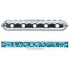 Dreamtime Crystal DC 77730 Rondelle Spacer Bars 5 Hole Indicolite/Silver